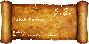 Jakob Eszter névjegykártya